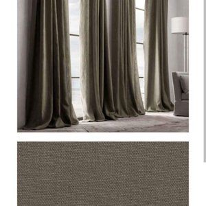 Belgian Linen Drapes, Chocolate; Restoration Hardware
